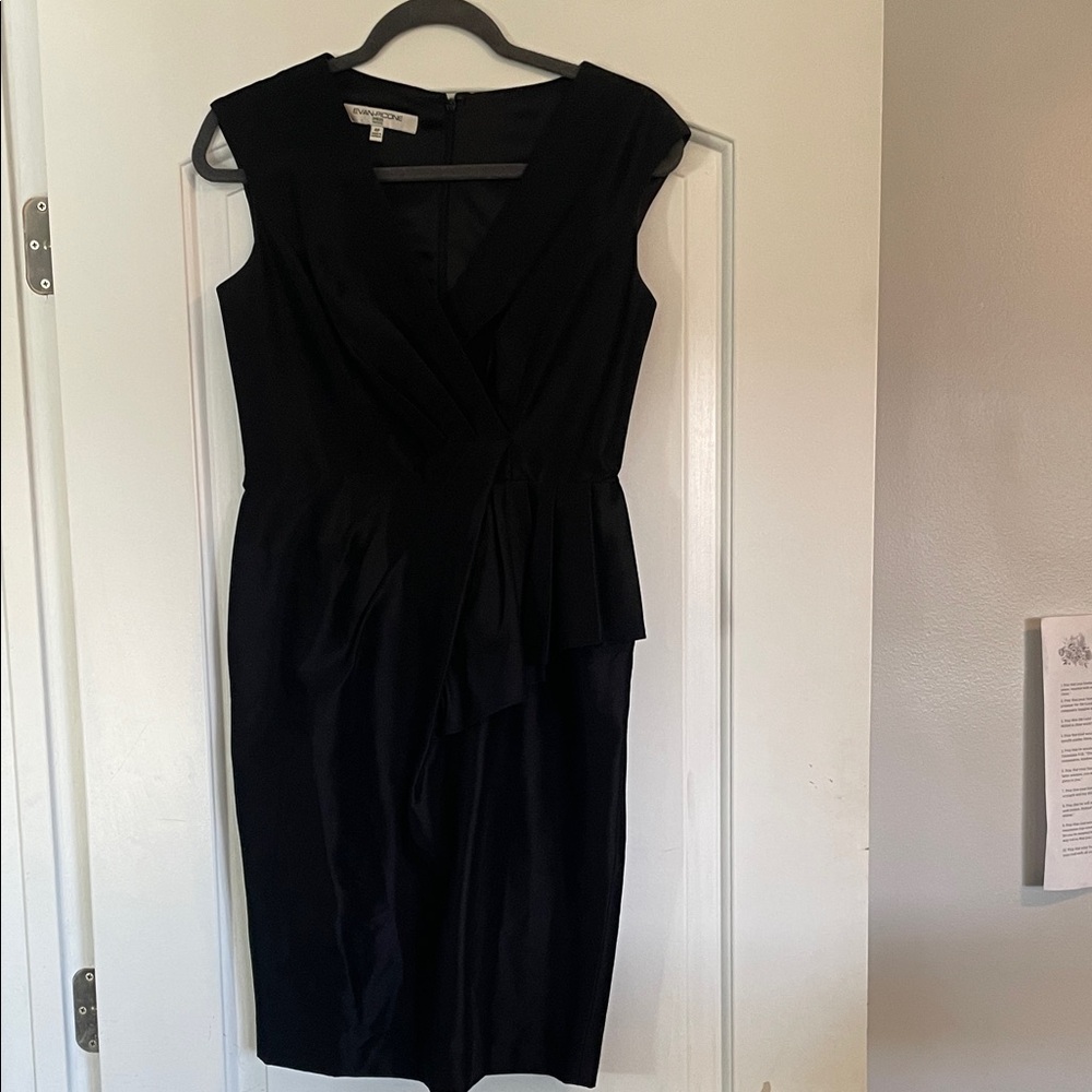 Evan Picone Black Midi Dress